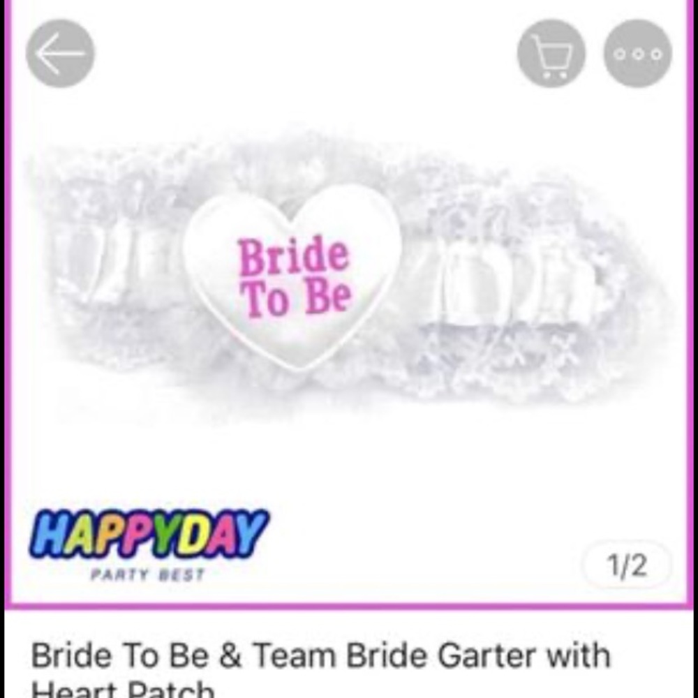 Wedding garter bride
